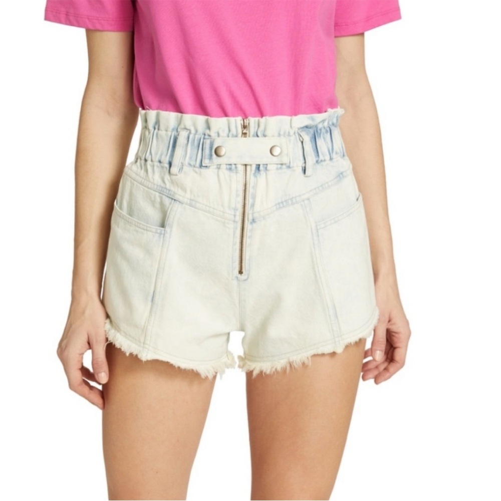 Sea New York Birdie Bleached Denim Shorts